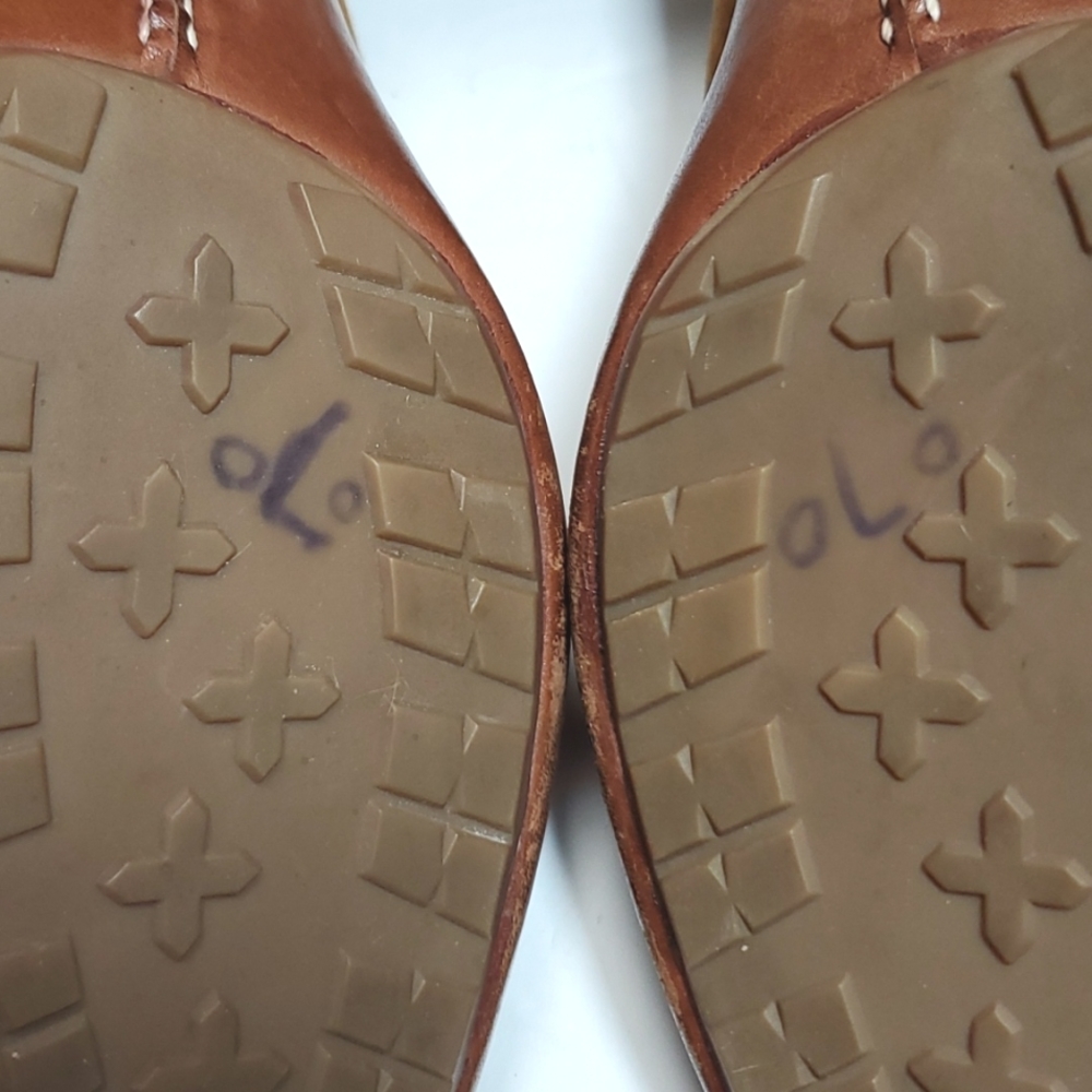 COLEHAAN SANDAL WITH CLOSED TOE SIZE 8 1/2 CARAMEL COLOR GOOD CONDITION - Picture 9 of 16